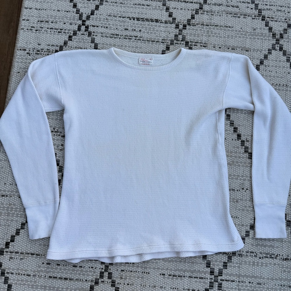 VTG 70s The KING SIZE Co. Men’s Sz M Pullover Ski Sweater Waffle Knit Western